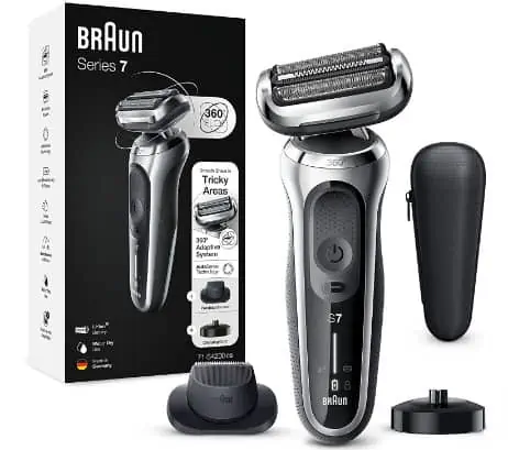 Braun Series 7 71-S4200cs Rasierer Herren mit EasyClick Aufsatz für 139,99 € inkl. Prime-Versand