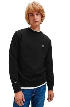 Calvin klein Cotton Blend Crew Pullover Gruen Dressinn