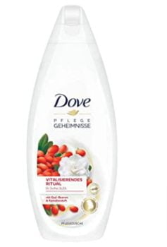 Dove Pflegegeheimnisse Duschgel Vitalisierendes Ritual Mit Goji Beeren und Kamelienduft Fuer normale bis trockene Haut 250 ml 1 Stueck Amazon de Beauty