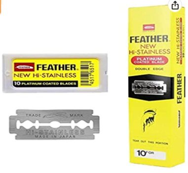 Feather Double Edge Rasierklingen 200 Stuecke Amazon de Drogerie Koerperpflege