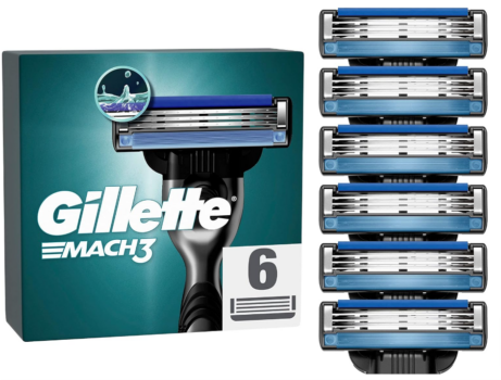 Gillette-Mach3-Rasierklingen-6-Ersatzklingen-für-Nassrasierer