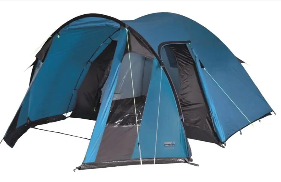 High Peak Kuppelzelt Tessin 5, Campingzelt mit Vorbau, 2 Eingänge, Familien-Zelt für 5 Personen für 94,94 € inkl. Versand