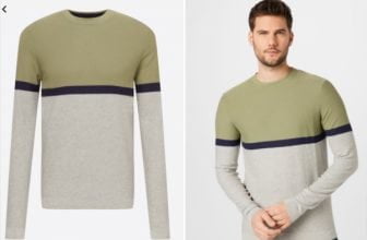 Jack Jones Herren Pullover in Tri Color Optik e1659872653577