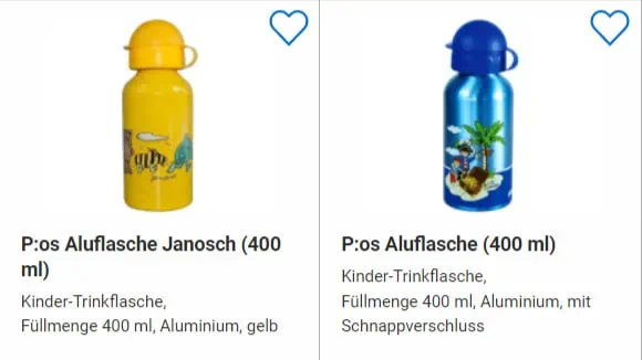 🔥[Userdeal] Janosch Aluflasche 400ml für 2,00 € inkl. Versand statt 10,28 €