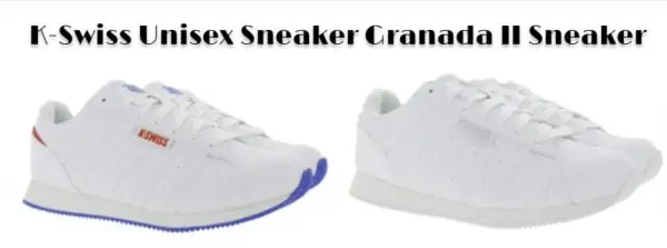 K-Swiss Unisex Sneaker Granada II Sneaker (2 Farben, Gr. 40 bis 43) für je 29,99 € inkl. Versand