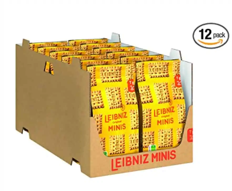 LEIBNIZ Minis Original – 12er Pack – Butterkeks im Kleinformat (12x 150 g) für 9,95 € inkl. Prime-Versand (statt 17,88 €)