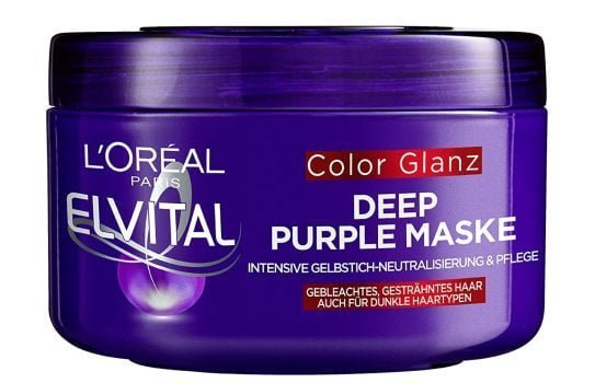 LOréal Paris Elvital Haarmaske für blondes gesträhntes graues Haar Neutralisiert Gelbtöne Color