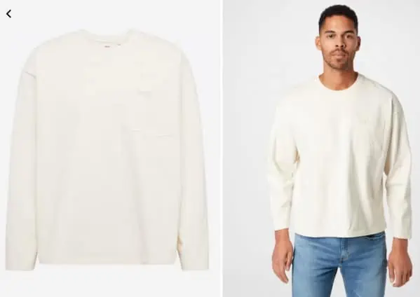 Levi’s Herren Shirt in Creme (Gr. M + XL) für 17,90 € inkl. Versand (statt 40,41 €)