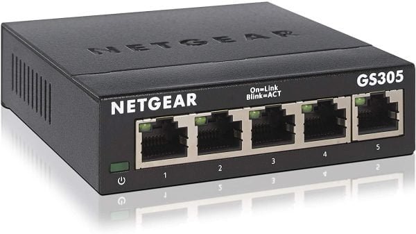 Netgear Gs305 Lan Switch 5 Port Netzwerk Switch