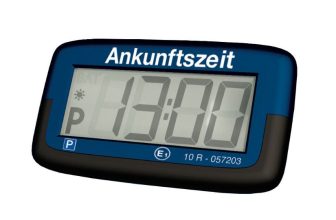 Needit Park Micro Elektronische Parkscheibe Zulassung vom Kraftfahrtbundesamt automatische Einstellung der Parkzeit CR2032