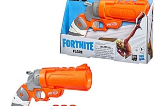 Nerf Fortnite Flare Dart Blaster aufklappbarer Lauf 3 Nerf AccuStrike Mega Darts Ziehgriff Amazon de Spielzeug