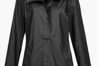 ONLY Damen Regenjacke ONLEllen Regen Parka mit Kapuze 15234052 Black M Amazon de Bekleidung