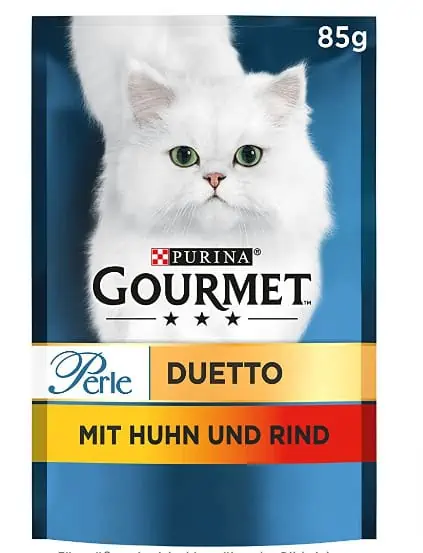 PURINA GOURMET Perle Duetto Katzenfutter nass, mit Huhn und Rind, 26er Pack ab 12,10€ inkl. Prime-Versand (statt 16,90€)
