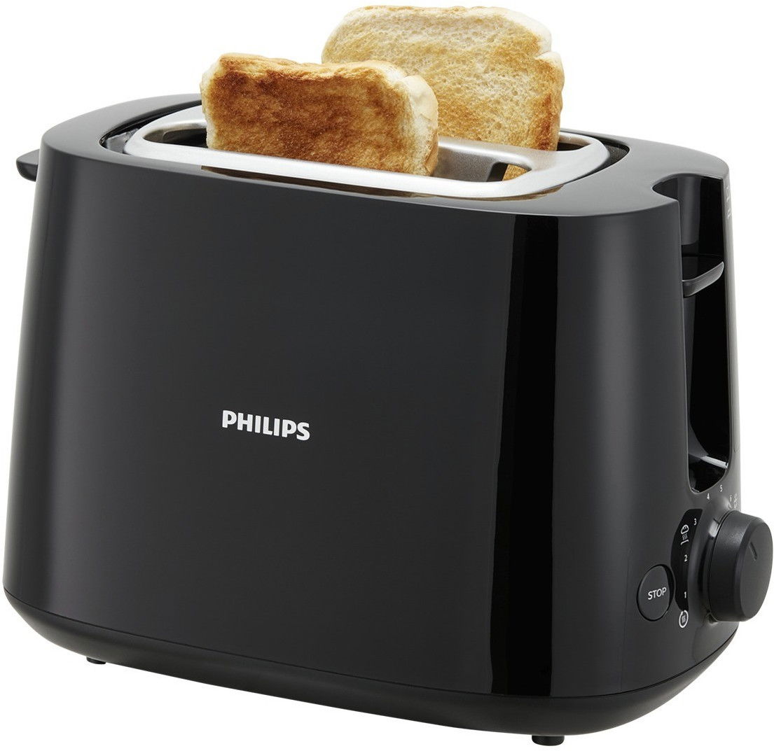 Philips Daily Collection Toaster Hd ( Toastschlitze, Stufen, Brötchenaufsatz, Auftaufunktion, Liftfunktion, Abschaltautomatik)