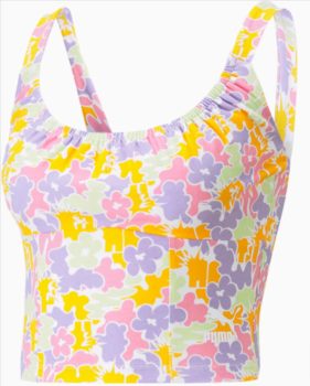 Puma Damen Korsett Top mit durchgehendem Print