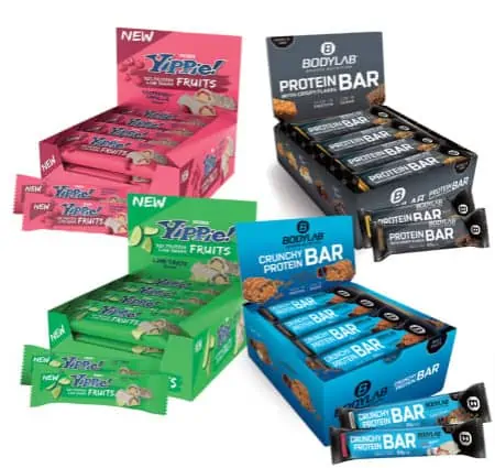 24 „Raise the BAR“ Proteinriegel + 24 YIPPIE! Riegel für 46,89 € inkl. Versand
