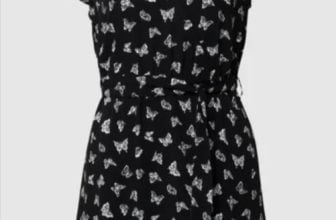 Review Minikleid mit Allover Muster