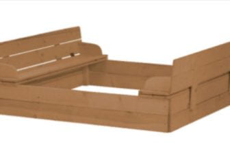 Roba Sandkasten mit aufklappbare Sitzbank