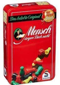 Schmidt Spiele 51204 Mensch aergere Dich Nicht Bring Mich mit Spiel in der Metalldose Bunt Amazon de Spielzeug