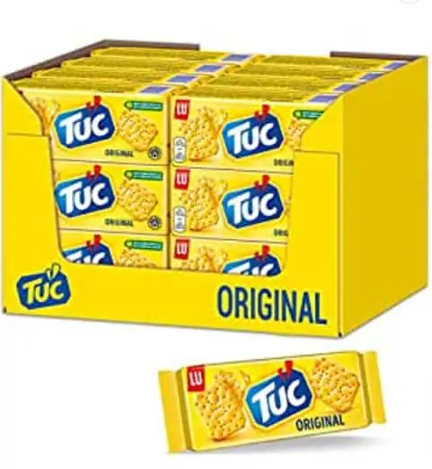 TUC Original 24 x 100g – Fein gesalzene Cracker ab 17,86 € inkl. Prime-Versand (statt 23,86 €)