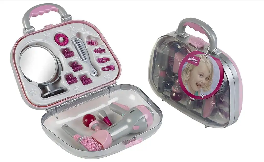 Theo Klein 5855 Frisierkoffer mit Braun Haartrockner für 16,60 € inkl. Prime-Versand (statt 26,98 €)