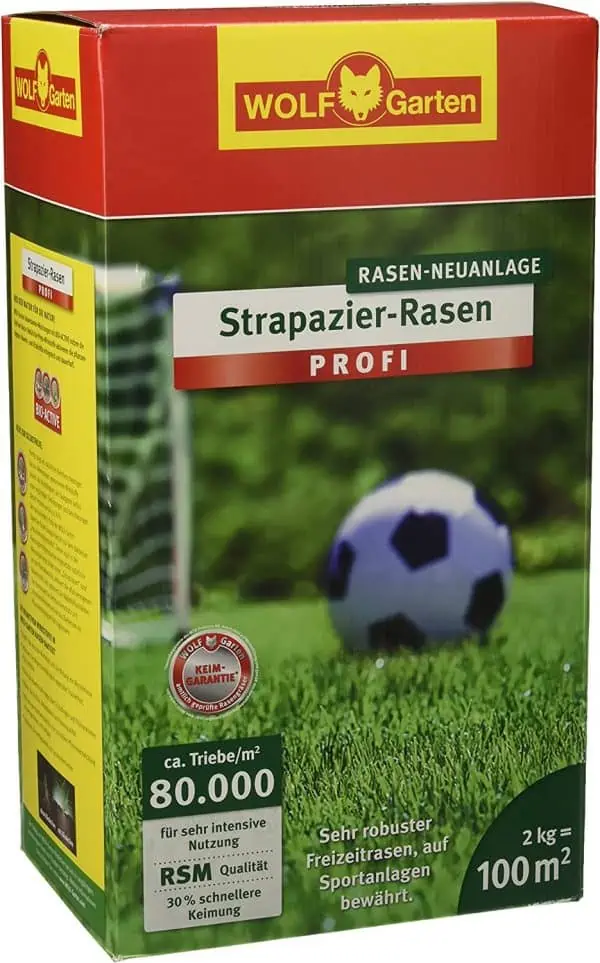 Wolf-Garten Strapazier-Rasen Loretta LJ 100 (100 m²) für 22,60 € inkl. Prime-Versand