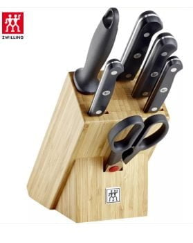 Zwilling Gourmet Messerblock aus Bambus 7 teilig