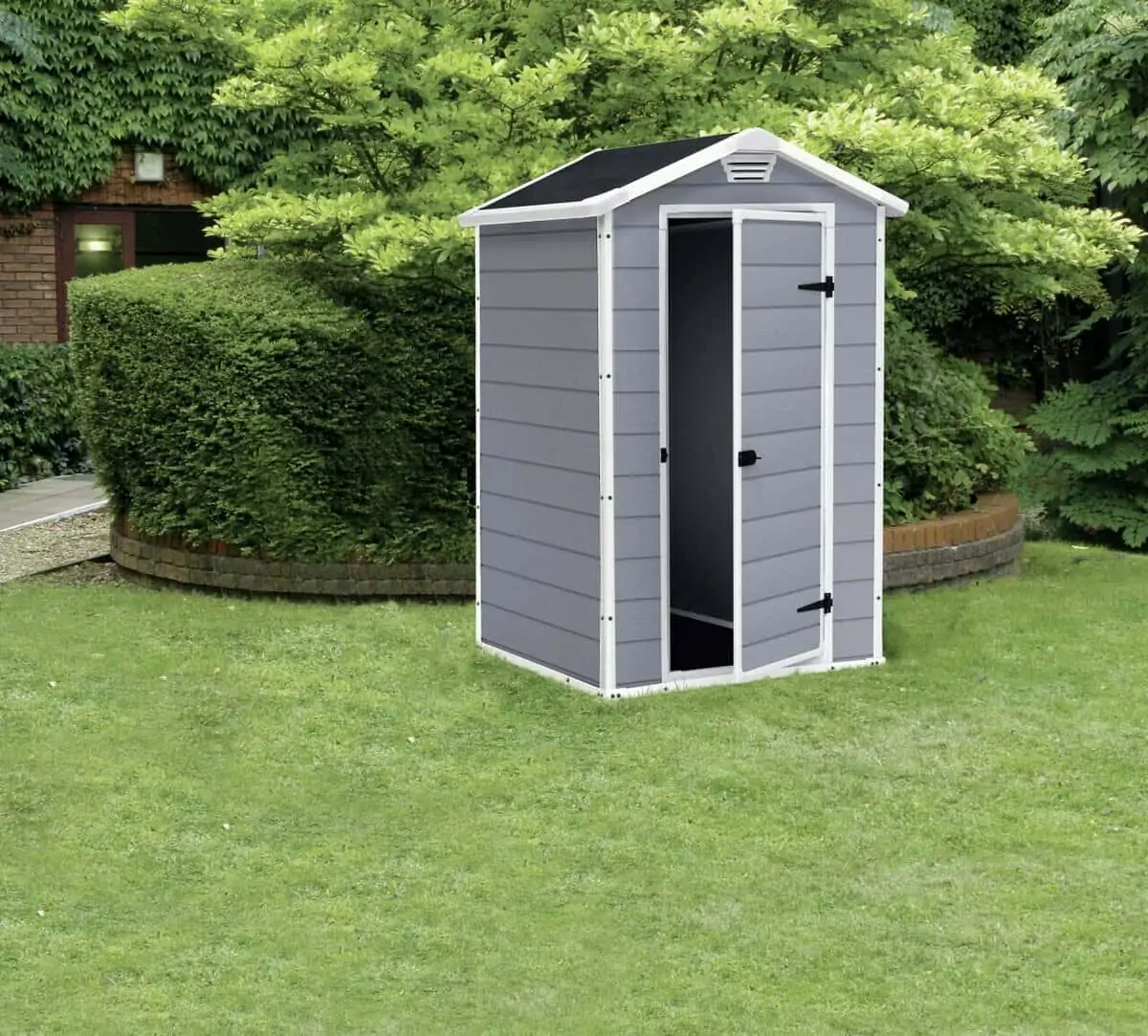 Keter Gerätehaus Manor 4×3, Grau, 1,8m³ für 223,20 € inkl. Versand statt 279,00 €