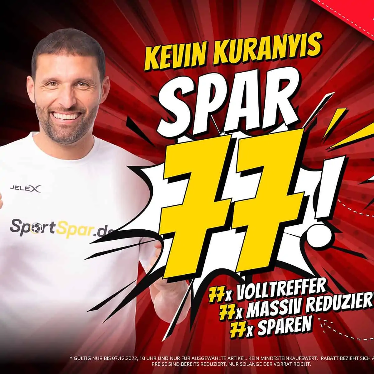 SportSpar Spar77: 77 Deals massiv reduziert mit bis zu 93 % Rabatt