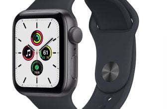 2021 Apple Watch SE GPS 40mm Aluminiumgehäuse Space Grau Sportarmband Mitternacht Regular