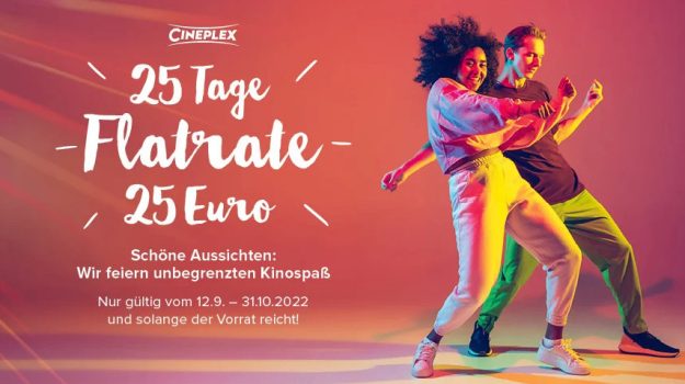 25 Tage Ticket Cineplex Koenigsbrunn