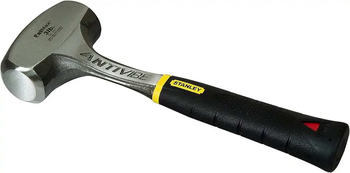 Stanley Fäustel Antivibe (vibrationsdämpfung, Stahlstiel, thermoplastischer Gummigriff, Kopflänge 100 mm) für 28,90 € [Prime] statt 39,13 €