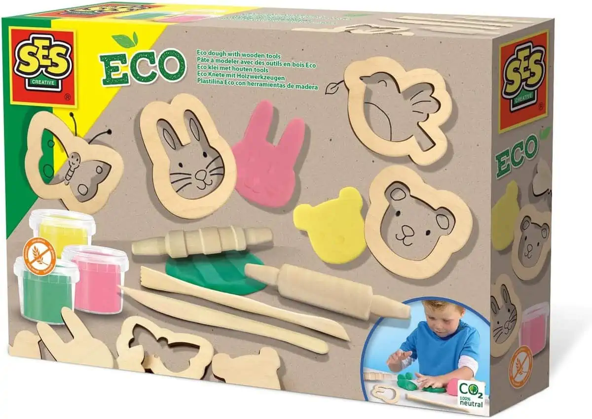 SES 24917 Eco Knete mit Holzwerkzeugen für 8,99 € [Prime] statt 15,94 €