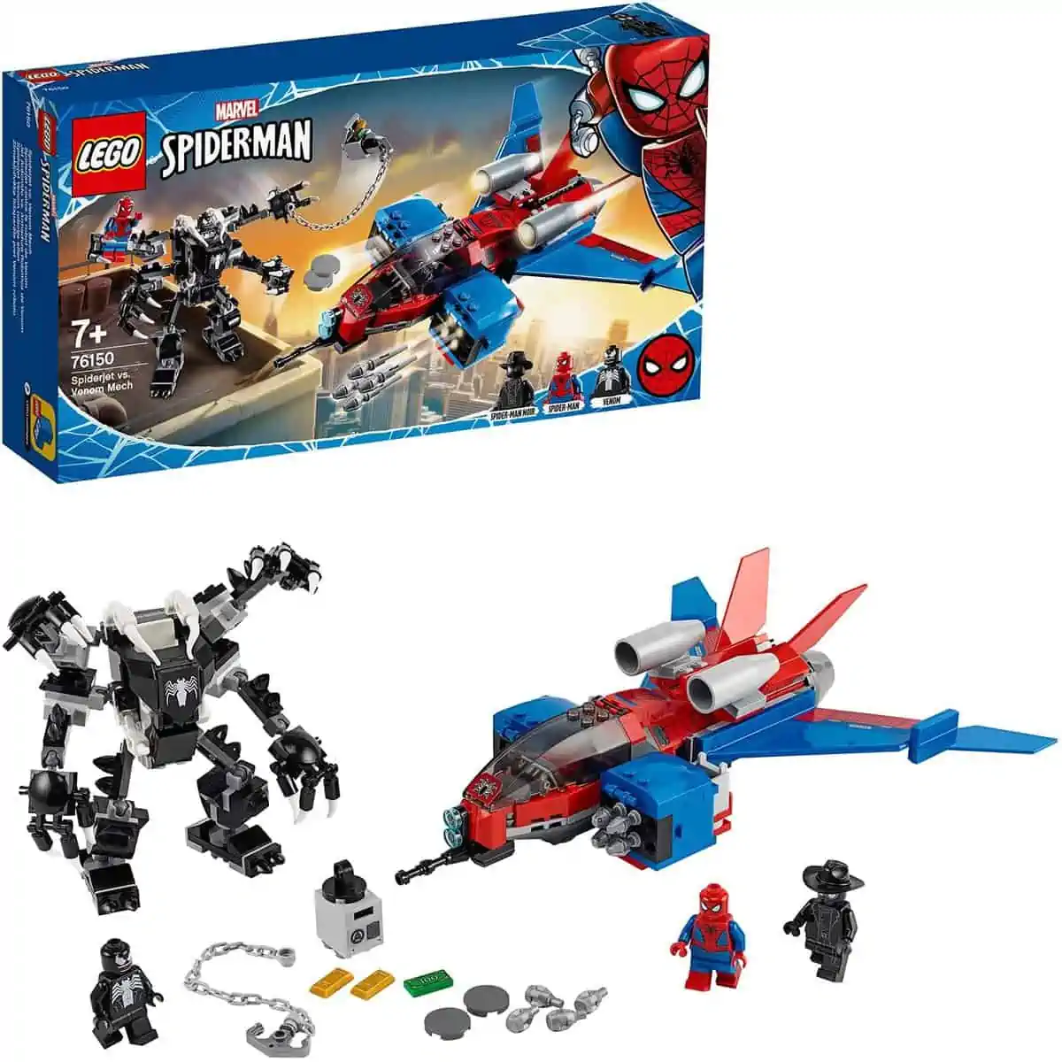 LEGO Marvel Super Heroes – Spiderjet vs. Venom Mech (76150) für 39,99 € inkl. Versand (bestellbar) statt 69,95 €