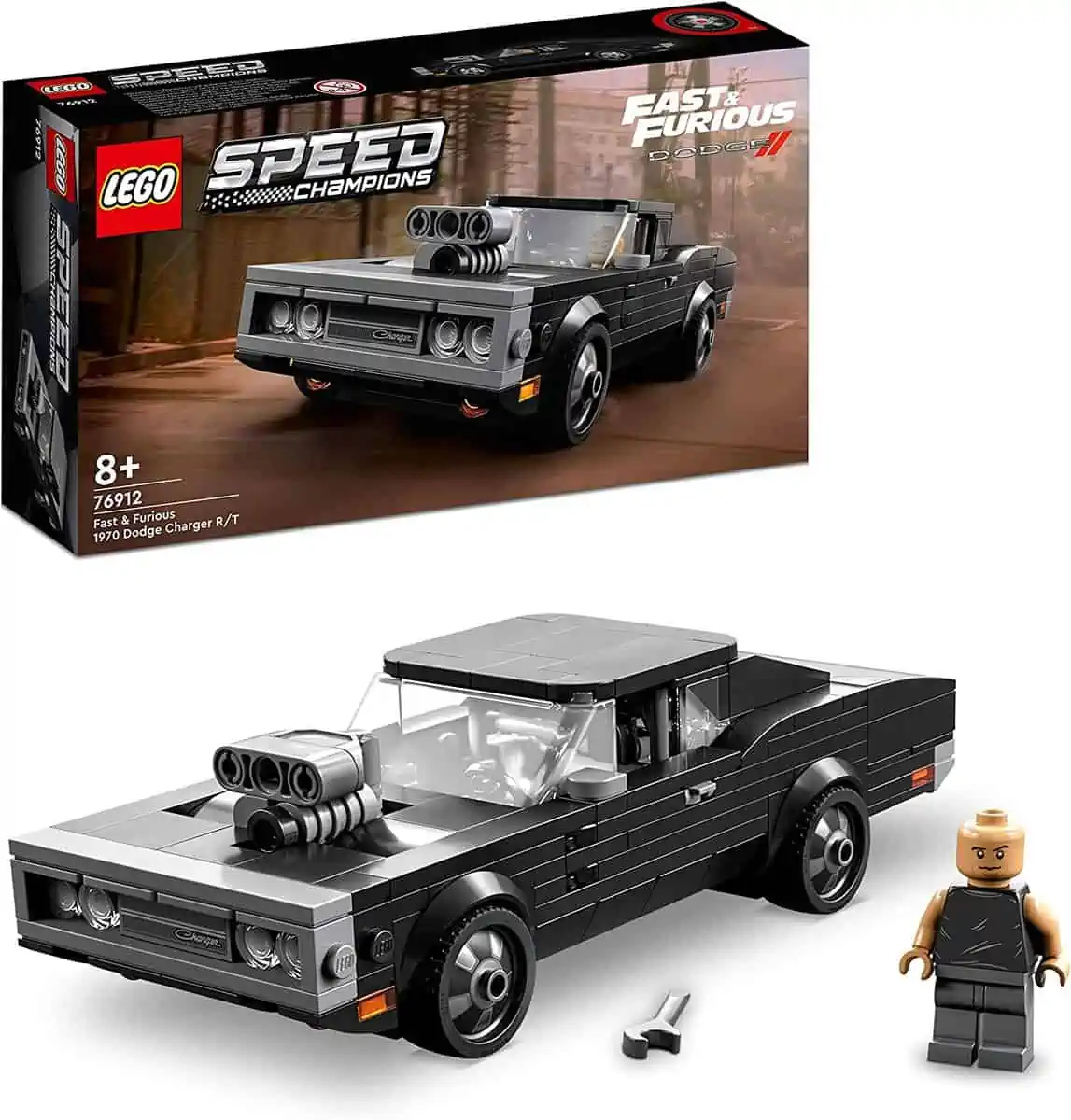 LEGO 76912 Speed Champions Fast & Furious 1970 Dodge Charger R/T mit Dominic Toretto Figur für 16,80 € inkl. Prime-Versand (statt 20,94 €)