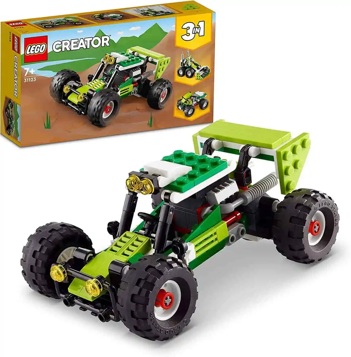 LEGO 31123 Creator 3-in-1 Geländebuggy für 10,07 € inkl. Prime-Versand (statt 14,89 €)