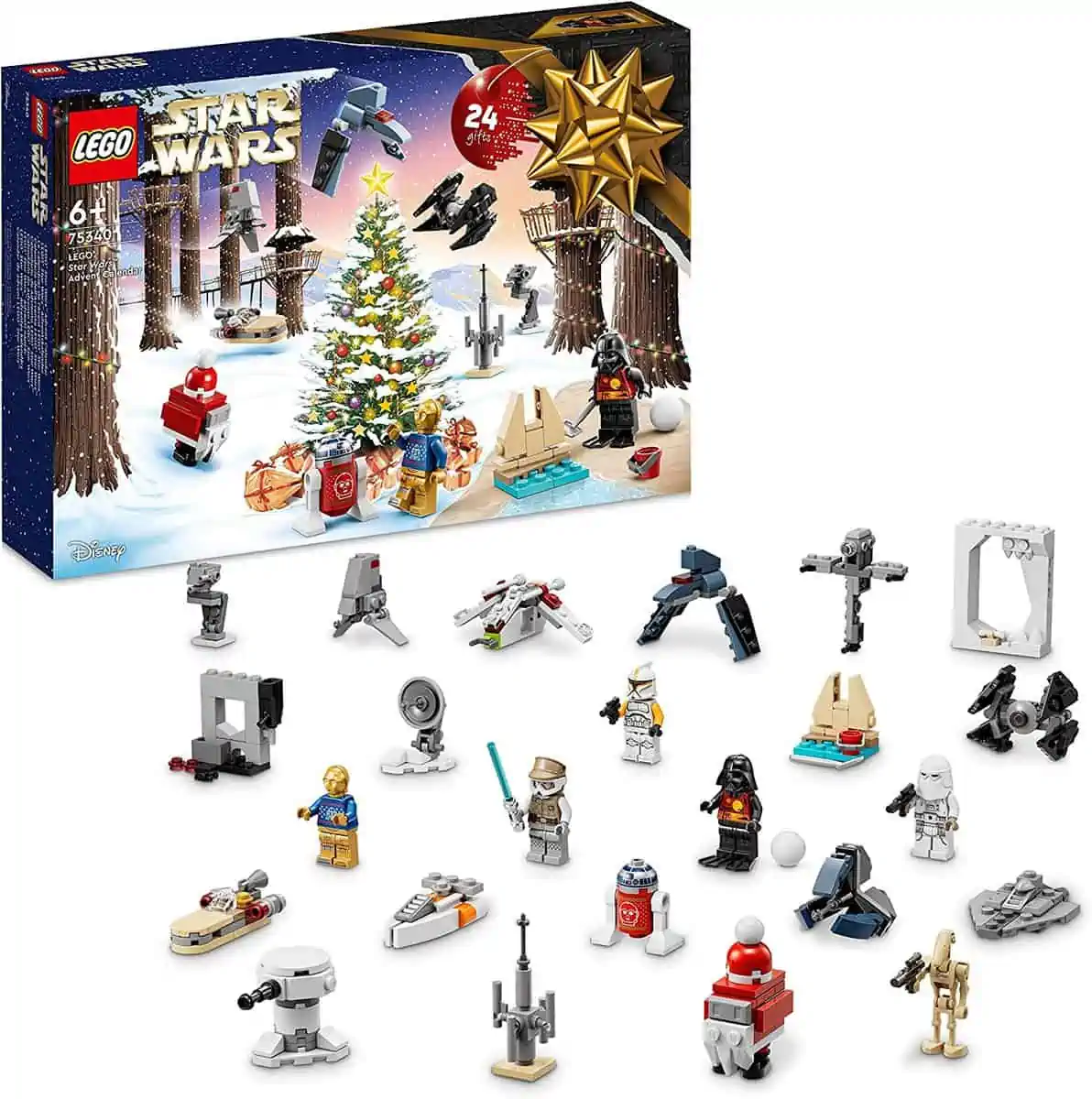 LEGO 75340 Star Wars Adventskalender 2022 (24 Weihnachtsspielzeuge) für 25,19 € [Prime] statt 29,99 €