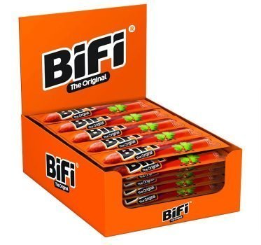 Bifi Original – 40er Pack 40 x 225 g – herzhafter Salami Fleischsnack – geräucherte Mini Wurst al