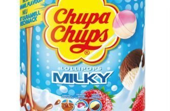 Chupa Chups Schlemmerlutscher Dose 100er Vorrat Lollis 3 cremige Geschmacksrichtungen Milky Lutsc