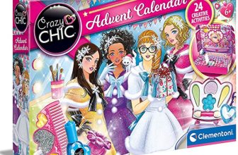 Clementoni 18673 Crazy Chic – Adventskalender wunderschöner Weihnachtskalender hinter jedem Türchen eine Überraschung Kalender mit Schmuck Make up Tattoos Amazon de Spielzeug