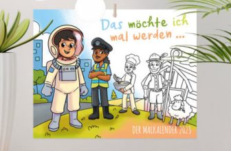 Der neue Kinder Malkalender fuer 2023 Heukelbach Shop