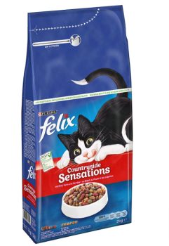 FELIX Countryside Sensations Katzenfutter trocken mit Rind und Huhn 6er Pack 6 x 2kg Amazon de Haustier