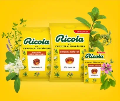 Gratis testen: Ricola Kräuterbonbons (GZG bei Unzufriedenheit)