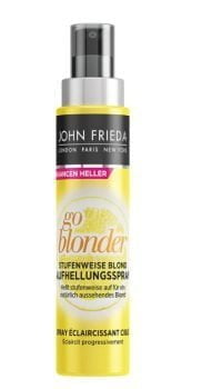 John Frieda Go Blonder Aufhellungsspray Stufenweise Blond Inhalt 100 ml Hellt stufenweise auf Fuer ein natuerlich aussehendes Blond Amazon de Beauty