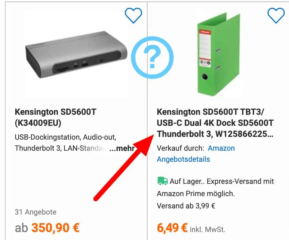 Fehler? Kensington Dockingstation SD5600T Thunderbolt 3&USB-C Duale (K34009EU)