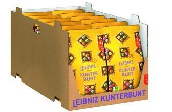 LEIBNIZ Kunterbunt Choco 12er Pack Keks mit bunten Schokolinsen 12 x 150 g Amazon de Lebensmittel Getraenke