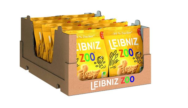 LEIBNIZ ZOO 30 Zucker 12er Pack Zuckerreduzierter Butterkeks in Tierform 12 x 125 g Amazon de Lebensmittel Getraenke