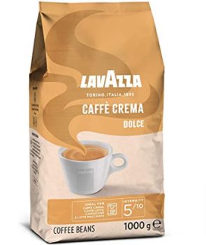 Lavazza Caffe Crema Dolce 1kg Packung Arabica und Robusta Mittlere Roestung  Amazon de Lebensmittel Getraenke