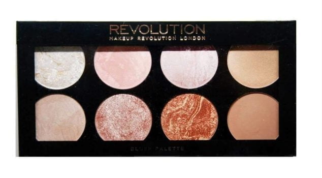 Makeup Revolution Ultra Blush Palette Golden Sugar 8 Farbtöne   Amazon.de  Beauty