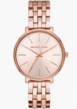 Michael Kors Damenuhr PYPER 38 mm Gehaeusegroesse Dreizeigerwerk Edelstahlarmband Amazon de Fashion